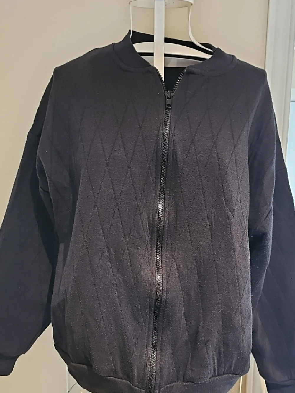 Vintage Black Cotton Bomber - Picture 2 of 6